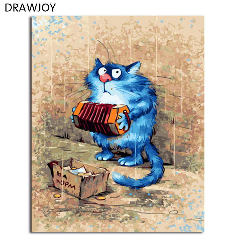 DRAWJOY Framed Oil Paint DIY Painting By Numbers Coloring By Numbers Home Decoration For Living Room Wall Art