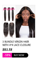 Load image into Gallery viewer, Luvin Cheap Brazilian Hair Weave Bundles Body Wave Human Hair 3 4 Bundles With Closure Wavy And Lace Closure Remy Hair Extension
