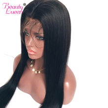 Load image into Gallery viewer, 13x4 Ear To Ear Lace Front Human Hair Wigs Pre Plucked 150% Density Remy Indian Straight Lace Frontal Wigs For Women Free Ship

