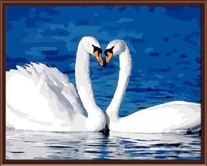 Framed Romantic Paiting By Numbers DIY Digital Oil Painting Handwork On Canvas For Wedding Decoration Wall Art 40*50