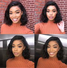 Load image into Gallery viewer, Luvin Body Wave Short Glueless Lace Front Human Hair BOB Wigs With Baby Hair Brazilian Remy Hair Wigs Bleached Knots
