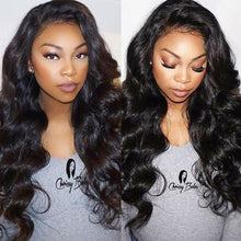 Load image into Gallery viewer, 360 Lace Frontal Wig Pre Plucked With Baby Hair 150% Density Peruvian Body Wave Lace Front Human Hair Wigs Remy Beauty Lueen

