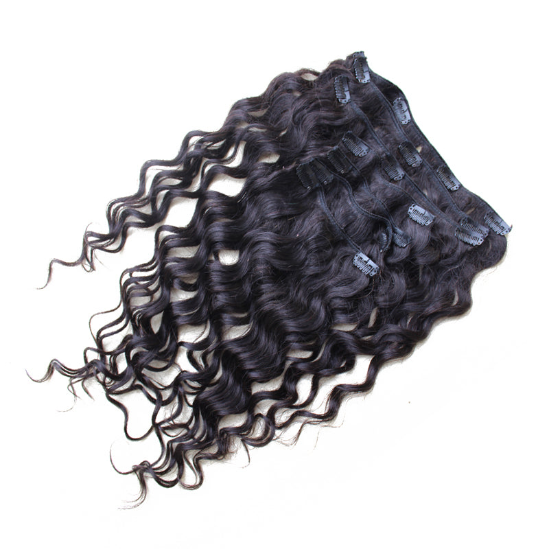 Loose Wave Clip In Human Hair Extensions 7Pcs/120G Full Head Brazilian Hair Clip Natural Hair Prosa Remy Hair Products