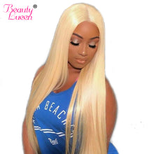 Load image into Gallery viewer, 613 Blonde Lace Front Human Hair Wigs 150% Density Remy Brazilian Straight Hair Wigs For Black Women Pre Plucked With Baby Hair
