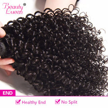 Load image into Gallery viewer, Afro Kinky Curly Weave Human Hair 3 Bundles With Closure Brazilian Hair Weave Bundles With Closure Nonremy Free Shipping
