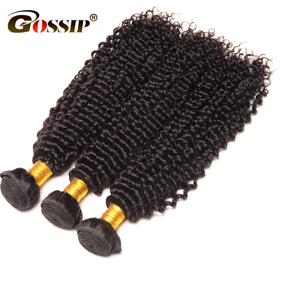 Gossip Hair Afro Kinky Curly Hair Brazilian Hair Weave Bundles Weave Brazilian Kinky Curly Bundles Deal 100% Human Hair Bundles