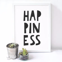 Load image into Gallery viewer, Happiness Quote Canvas Art Print Poster, Wall Pictures For Child Room Decoration, FA182
