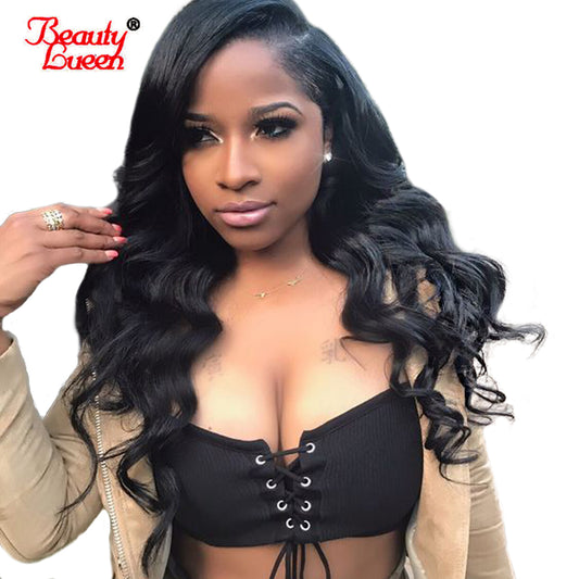 Lace Frontal Wig Pre Plucked With Baby Hair Lace Front Human Hair Wigs Peruvian Body Wave Lace Front Wigs Remy Beauty Lueen