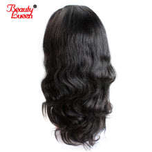 Load image into Gallery viewer, Lace Frontal Wig Pre Plucked With Baby Hair Lace Front Human Hair Wigs Peruvian Body Wave Lace Front Wigs Remy Beauty Lueen
