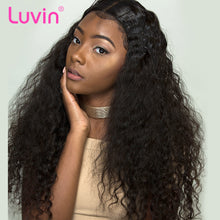Load image into Gallery viewer, Luvin Curly Lace Front Human Hair Wigs Deep Wave Brazilian Remy Hair Short Bob Wigs For Black Women Water Wave Long Lace Wig
