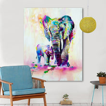 Load image into Gallery viewer, HDARTISAN Animal Painting Canvas Art Expressionism Colorful Elephant Wall Pictures For Living Room Home Decor Printings
