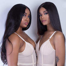 Load image into Gallery viewer, Luvin 360 Lace Frontal Wigs For Women Black Pre Plucked With Baby Hair Straight Peruvian Remy Hair Human Hair Lace Front Wigs

