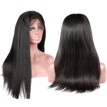 Load image into Gallery viewer, Luvin 360 Lace Frontal Wigs For Women Black Pre Plucked With Baby Hair Straight Peruvian Remy Hair Human Hair Lace Front Wigs
