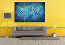 Load image into Gallery viewer, Printed Blue Abstract map Painting Canvas Print room decor print poster picture canvas Free shipping/ny-5715
