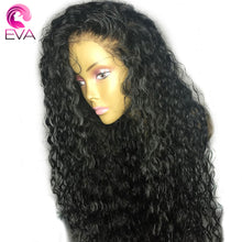 Load image into Gallery viewer, Glueless Curly Lace Front Human Hair Wigs Pre Plucked For Women Natural Black Brazilian Remy Lace Front Wigs With Baby Hair Eva
