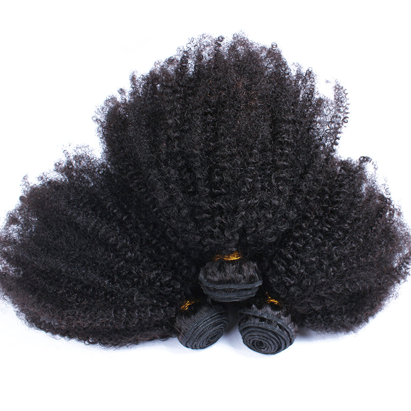 Kinky Curly Hair Bundles Brazilian Virgin Hair Weave Bundles Natural Color One Piece 100% Human Hair Weaving Extensions Prosa