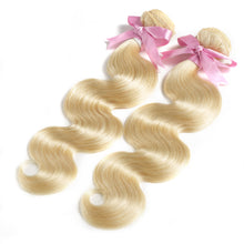 Load image into Gallery viewer, Luvin Brazilian Virgin Hair Body Wave 1PC 613 Blonde Hair Bundles 100% Human Hair Weave Bundles Hair Extension
