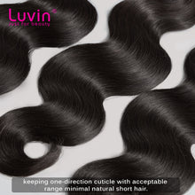 Load image into Gallery viewer, Luvin 10Pcs Lot Brazilian Virgin Human Hair Body Wave 100% Unprocessed Human Hair Weaves Grade Factory Price
