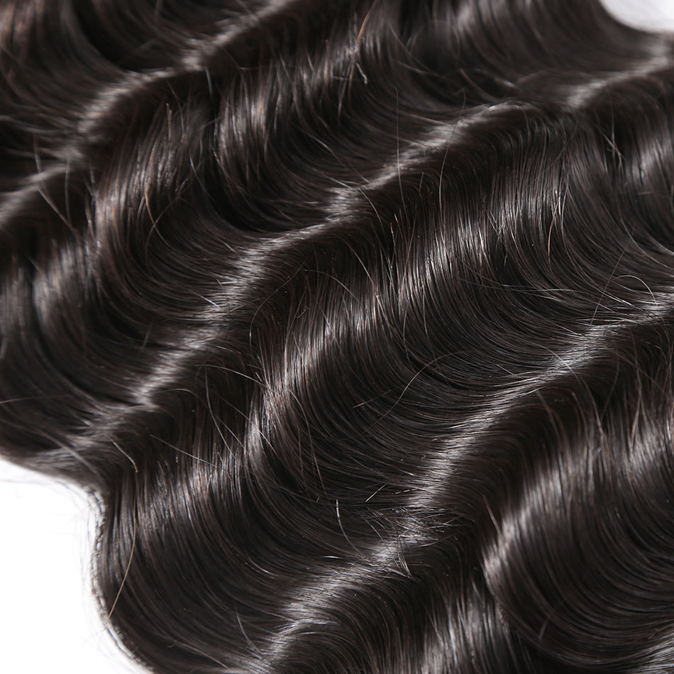Luvin Brazilian Loose Deep Wave Virgin Hair Weft 4Pcs/Lot 100% Unprocessed Human Hair Weave Bundles Soft Hair