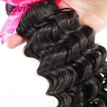 Load image into Gallery viewer, Luvin Malaysian Virgin Hair Deep Wave 4 Pcs/Lots 100% Human Hair Weave Bundles No Shedding No Tangle Soft Hair
