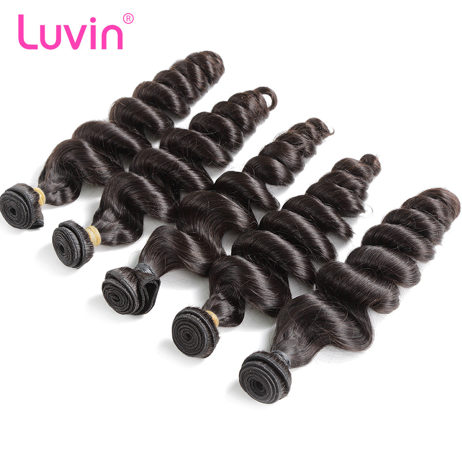 Luvin Hair Products Brazilian Virgin Hair Loose Wave 10 Pcs Lot Human Hair Free Shipping