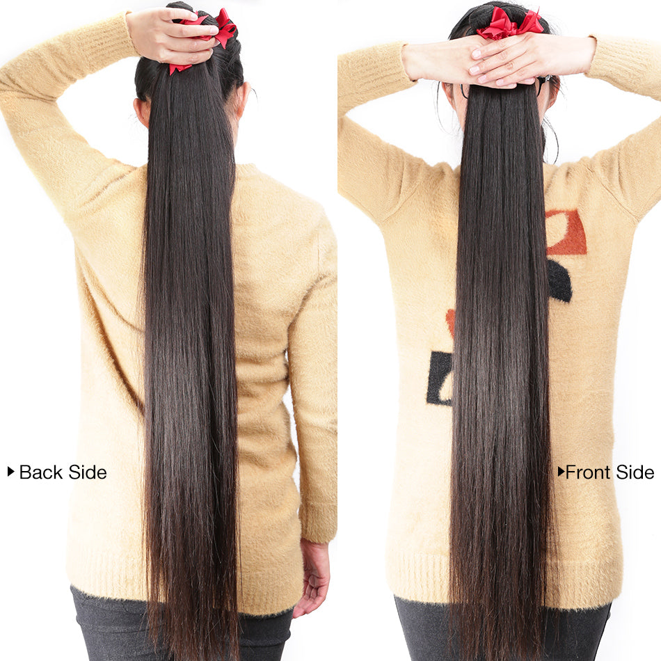 Luvin 24-36inch Brazilian Virgin Long Hair Bundles Straight Natrual Color Human Hair Weave 3PC Hair Extensions Free Shipping