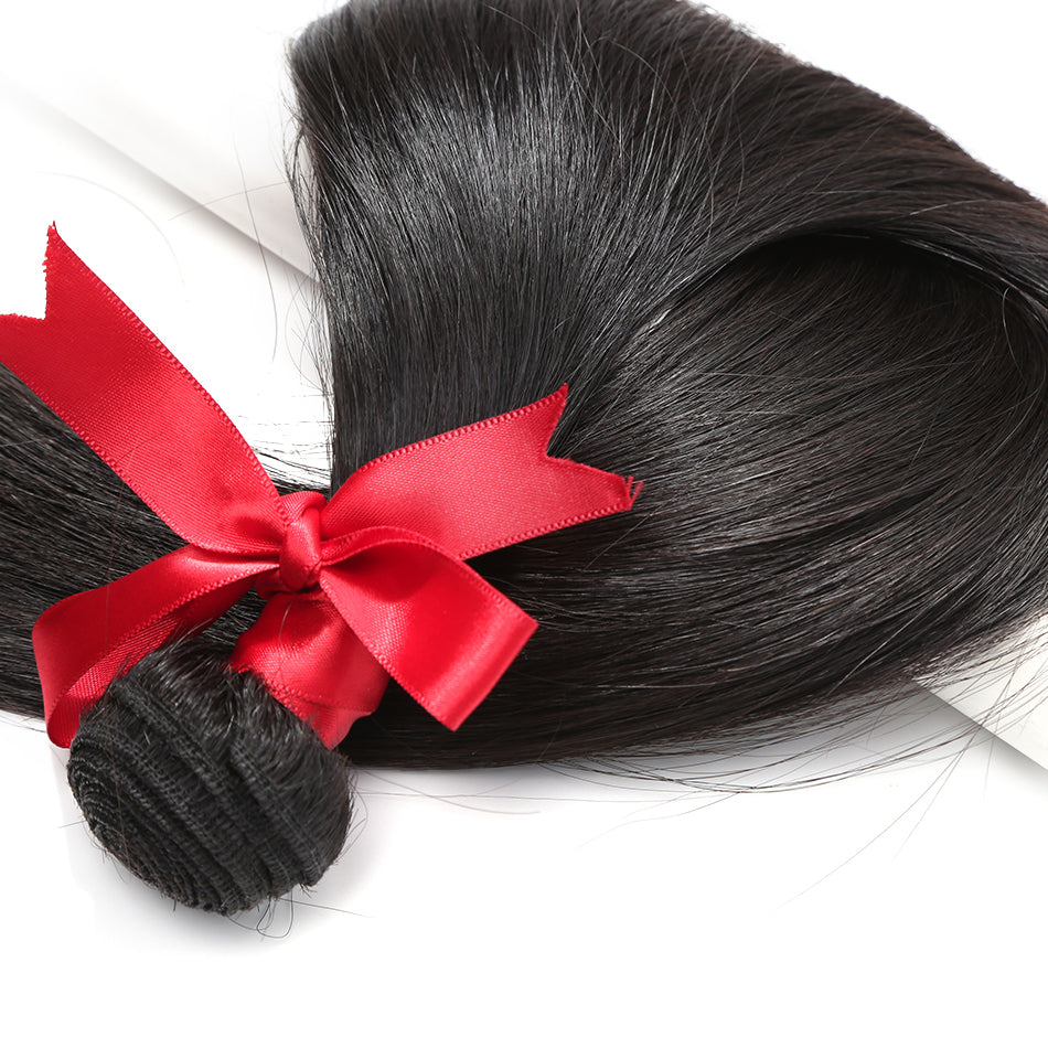 Luvin 24-36inch Brazilian Virgin Long Hair Bundles Straight Natrual Color Human Hair Weave 3PC Hair Extensions Free Shipping