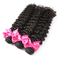 Load image into Gallery viewer, Luvin Malaysian Virgin Curly Weave Human Hair Bundles 3 Pcs/Lots 100% Unprocessed Raw Human Hair Extension Deep Wave No Shedding
