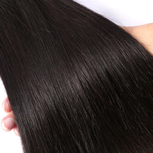 Load image into Gallery viewer, Luvin Malaysian Virgin Hair Straight 3 Bundles Lots 100% Human Hair Weave Bundles Natural Color Hair Extension Soft Hair

