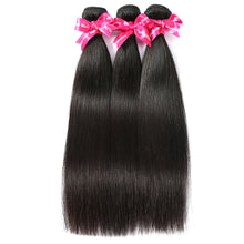 Load image into Gallery viewer, Luvin Malaysian Virgin Hair Straight 3 Bundles Lots 100% Human Hair Weave Bundles Natural Color Hair Extension Soft Hair

