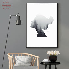 Load image into Gallery viewer, Nordic Posters And Prints Canvas Painting Poster, Forest Landscape Wall Pictures
