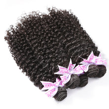 Load image into Gallery viewer, Luvin Mongolian Kinky Curly Hair 100% Remy Human Hair Weave Bundles Natural Color 8&quot;-28&quot; Free Shipping
