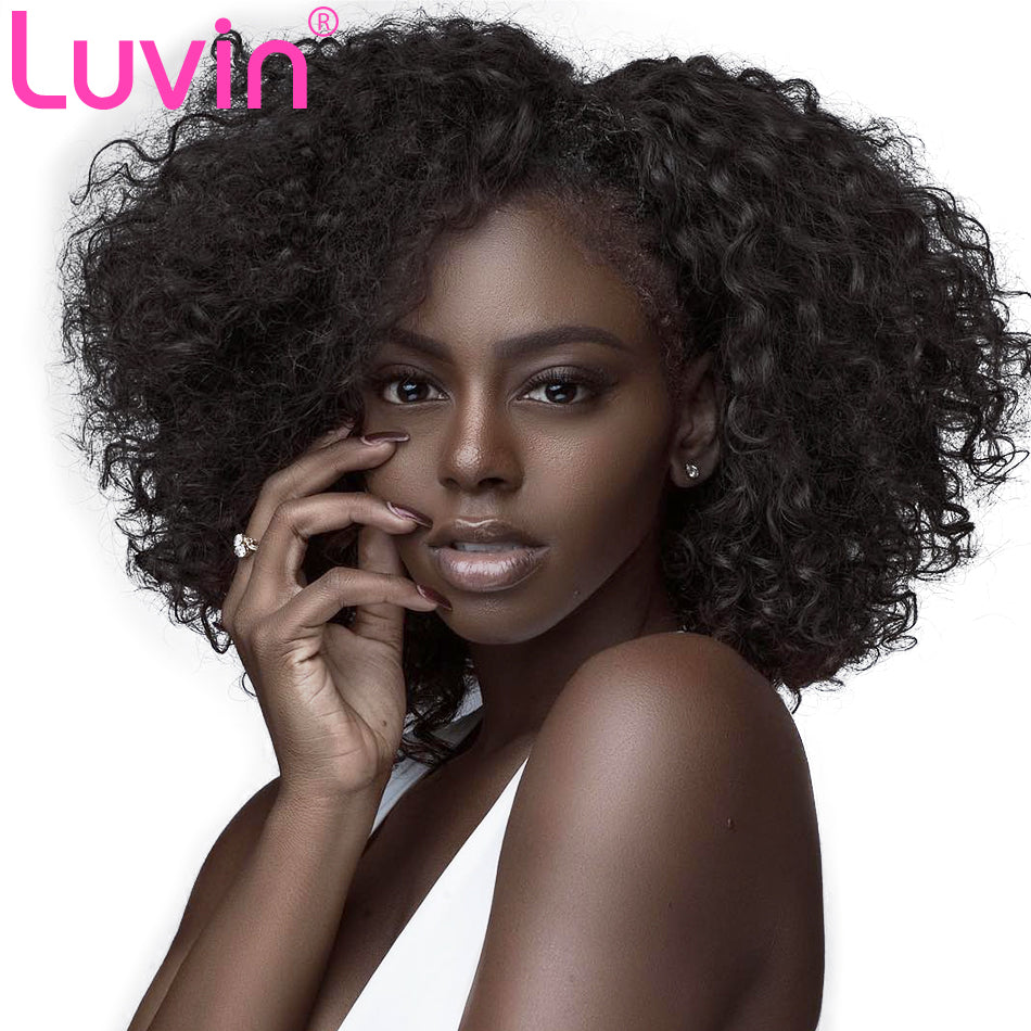 Women Deep Wave Glueless Lace Front Human Hair Short BOB Wigs With Baby Hair Brazilian Remy Curly Hair Wigs Bleached Knots