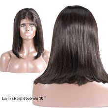 Load image into Gallery viewer, Luvin Bob Lace Front Wigs With Baby Hair Brazilian Straight Short Bob Lace Wigs For Black Women Human Hair Lace Frontal Wigs

