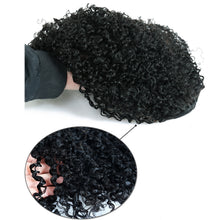 Load image into Gallery viewer, 3B 3C Kinky Curly Ponytails For Women Natural Color Mongolian Clip In Human Hair Extensions Prosa Remy Hair Products
