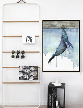 Load image into Gallery viewer, Marine Animals Nordic Modern Simple Style Whale Sailboat Poster Canvas
