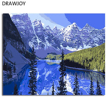 Load image into Gallery viewer, DRAWJOY Seascape Canvas Painting By Numbers Framed Wall Pictures DIY Canvas Oil Painting Home Decor For Living Room
