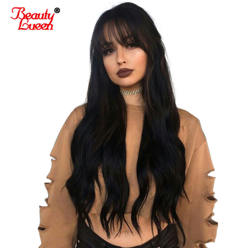 Lace Frontal Human Hair Wigs For Women Pre Plucked Remy Brazilian Straight Lace Frontal Hair Wig Bleached Knots 150% Density