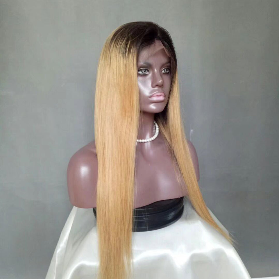 1B/613 Lace Front Wigs Pre-plucked Wig 150% Density 613 Lace Front Wigs Brazilian Straight Hair Remy Human Hair Wigs