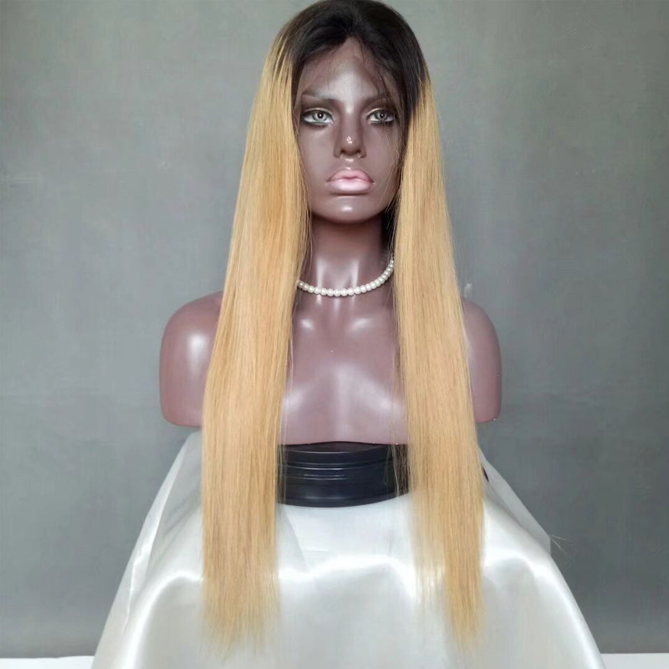 1B/613 Lace Front Wigs Pre-plucked Wig 150% Density 613 Lace Front Wigs Brazilian Straight Hair Remy Human Hair Wigs