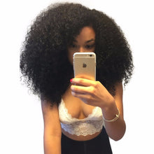 Load image into Gallery viewer, 4B 4C Afro Kinky Curly Hair Brazilian Human Hair Weave Bundles Natural Color Non Remy Hair Extension Free Shipping Beauty Lueen
