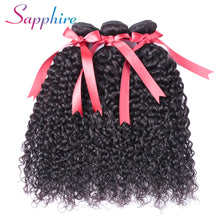 Load image into Gallery viewer, Sapphire Afro Kinky Curly Hair 100% Human Hair Weave Bundles Natural Color Non-remy Human Hair can buy 3 bundles or 4 pcs
