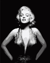 Load image into Gallery viewer, Framless wall art DIY oil painting by numbers hand painted canvas art movie poster 40*50cm -Marilyn Monroe G002
