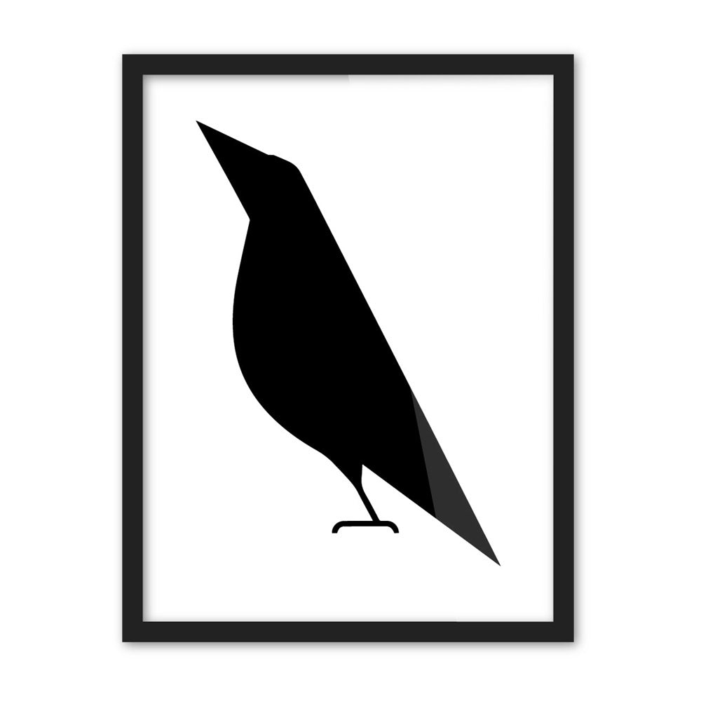 Modern Minimalist Black White Abstract Bird A4 Big Poster Print Animal Hipster Canvas Painting No Frame Home Wall Art Decor Gift