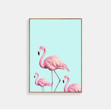 Load image into Gallery viewer, Nordic Poster Rose Flowers Wall Art Canvas Painting Cuadros Flamingo Posters And Prints Wall Pictures For Living Room Unframed
