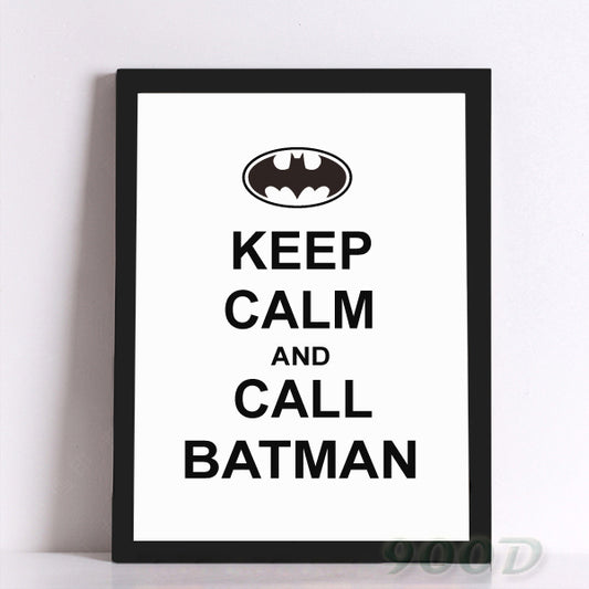 Batman Quote Canvas Art Print Poster, Wall Pictures for Home Decoration, Frame not include FA310
