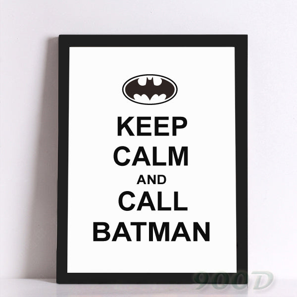 Batman Quote Canvas Art Print Poster, Wall Pictures for Home Decoration, Frame not include FA310