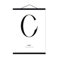 Load image into Gallery viewer, Minimalist Black White Typography Letter Quotes Wooden Framed Canvas Paintings Nordic Home Decor Wall Art Pictures Poster Scroll
