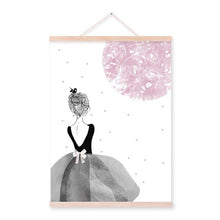 Load image into Gallery viewer, Modern Pink Ballet Dance Girl Friend Love Nordic Wooden Framed Posters Wall Art Print Pictures Home Decor Canvas Painting Scroll
