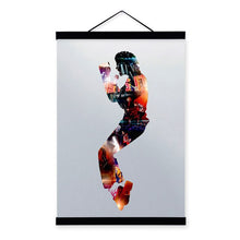 Load image into Gallery viewer, Modern Abstract Michael Jackson Pop Music Superstar Wooden Framed Posters Room Wall Art Picture Bar Decor Canvas Painting Scroll
